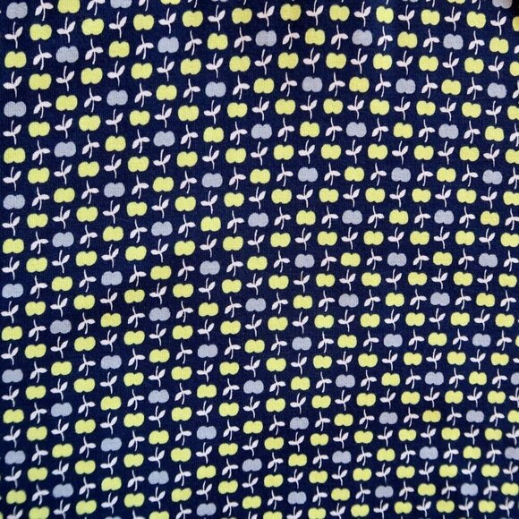 Boden Willa Navy Blue & Green Apple Print Jersey Surplice V-neck Midi Dress 8 - Picture 10 of 12